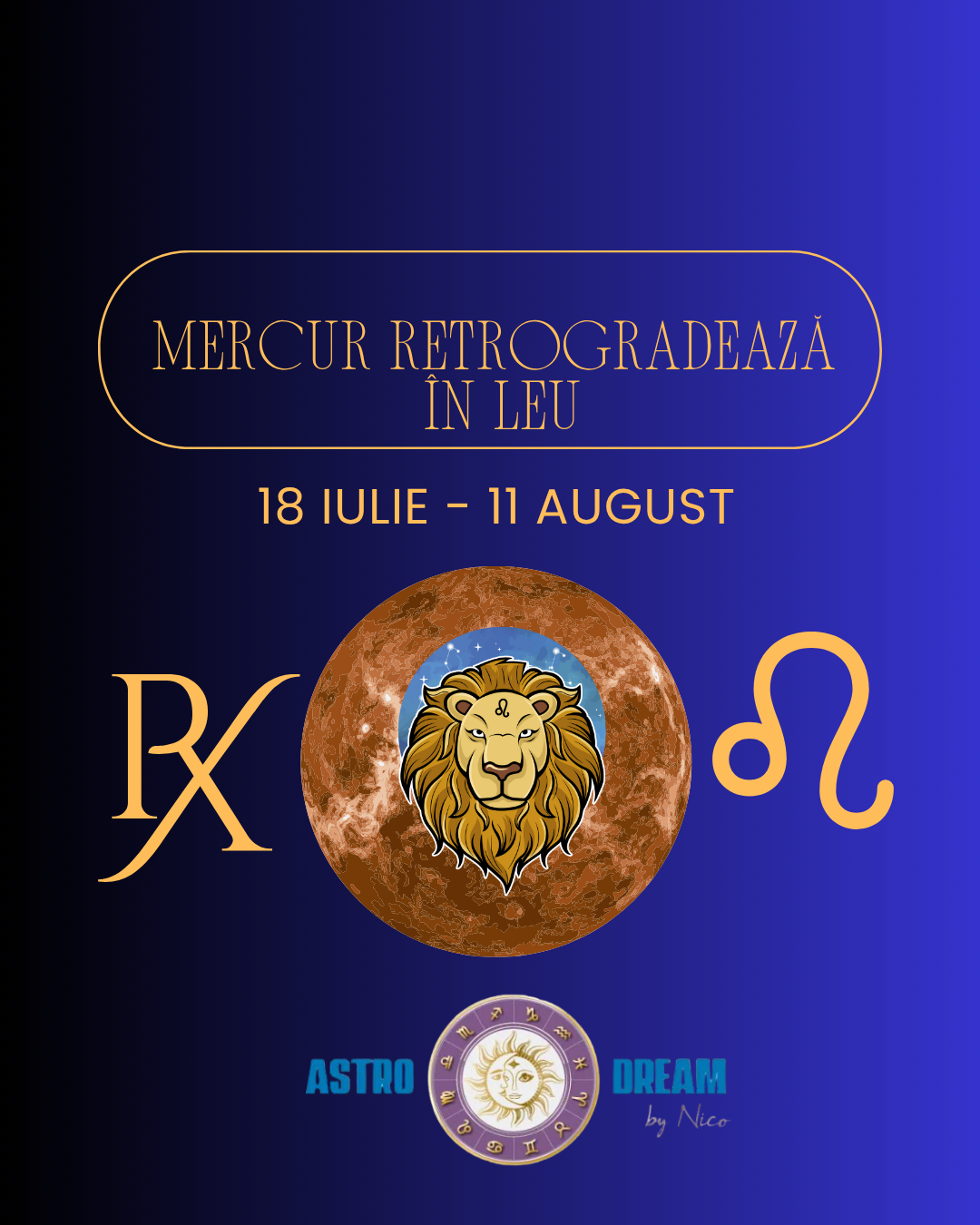 Mercur retrograd în Leu