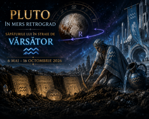 Pluto în mers retrograd și săpăturile lui în straie de Vărsător între 6 mai -16 octombrie 2026